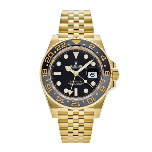 Rolex Gmt Master II Gold Black Dial Replica
