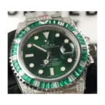 Rolex Submariner Hulk 116610LV Diamond Green Dial Iced Out Replica