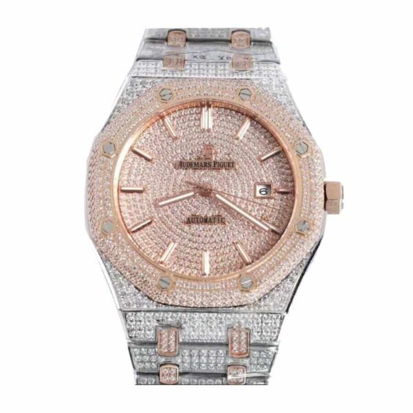 Audemars Piguet Royal Oak Selfwinding 15400SR.OO.1220SR.01 Iced Out Replica