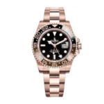Rolex GMT-Master II 126715CHNR-0001 Rose Gold Automatic Black Dial Oyster Replica