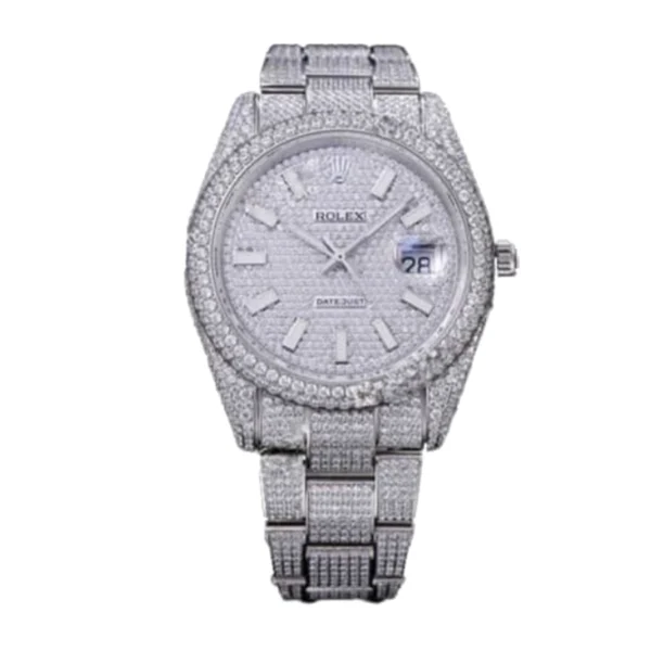 Rolex Datejust 116334 Iced Out Diamond Pave Dial Replica